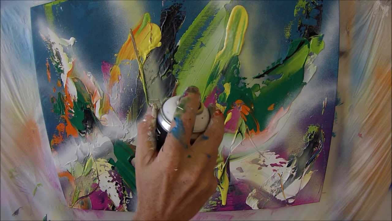 Learn To Paint Airy Abstract Painting About Nature (HD). By Jan van Oort