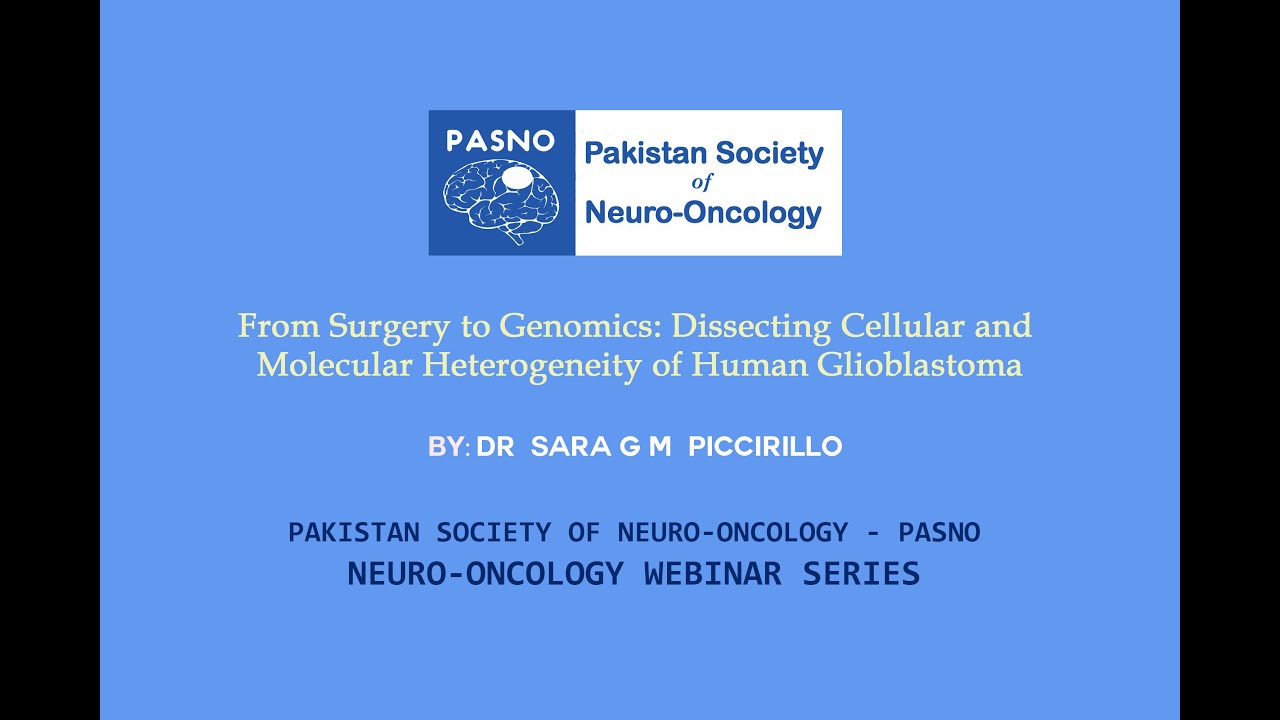 From Surgery to Genomics: Dissecting Cellular and Molecular Heterogeneity of Human by Dr. Sara G.M.