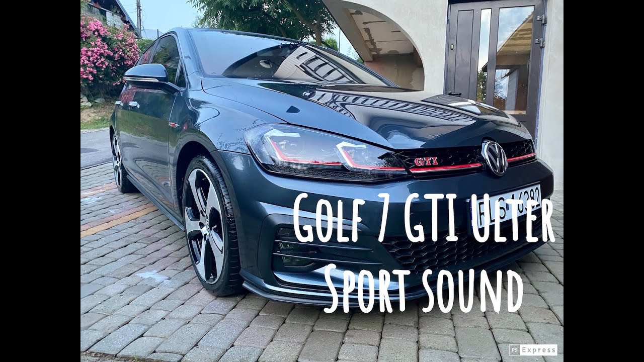 Golf 7 GTI with Ulter Sport Sound. Cold Start in garage.