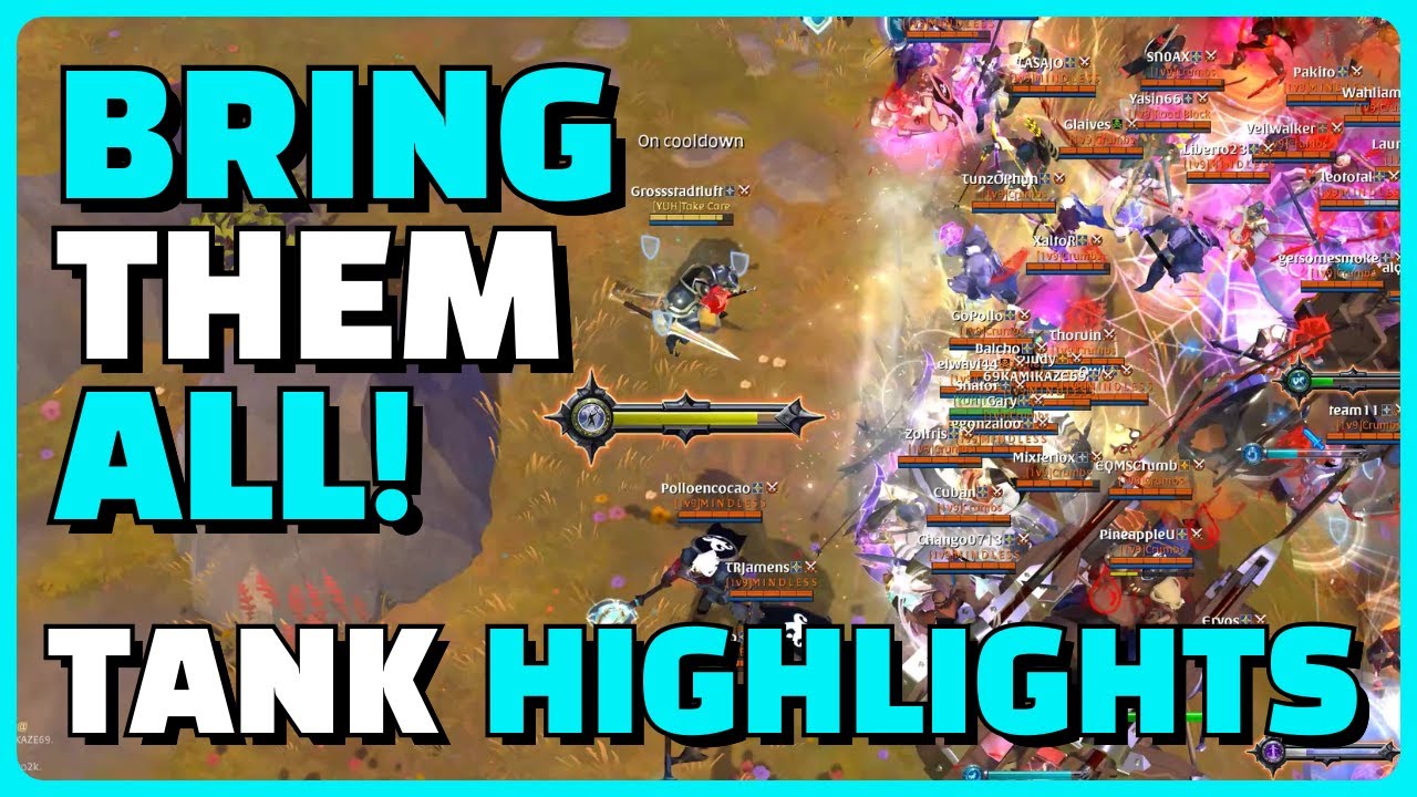Albion Online ZvZ (Europe) | How to Play Clump Tank | Tank Highlights (Daybreaker, HOJ, Earthrune)