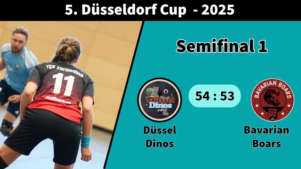 5. Düsseldorf Cup – Semi Final – Düssel Dinos vs. Bavarian Boars 54:53
