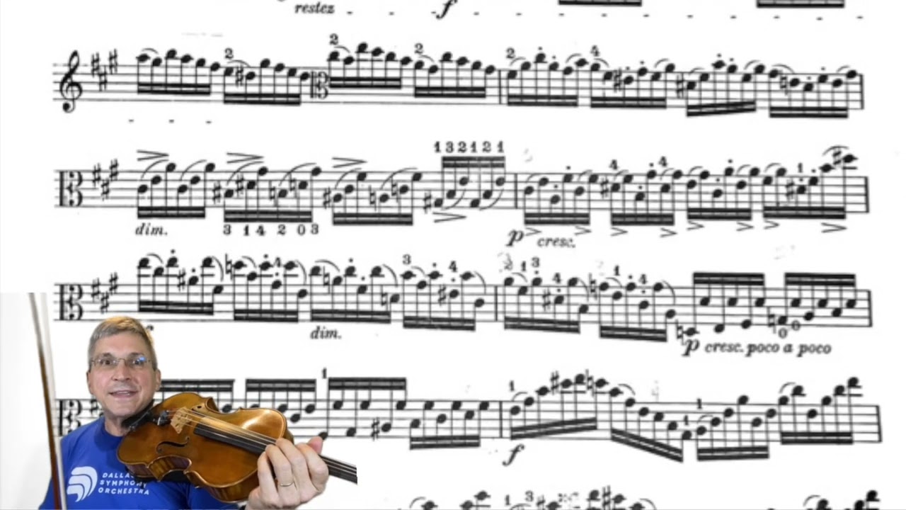 TMEA 2022 Campagnoli Viola Caprice No. 3, Op. 22. Tom Demer, viola