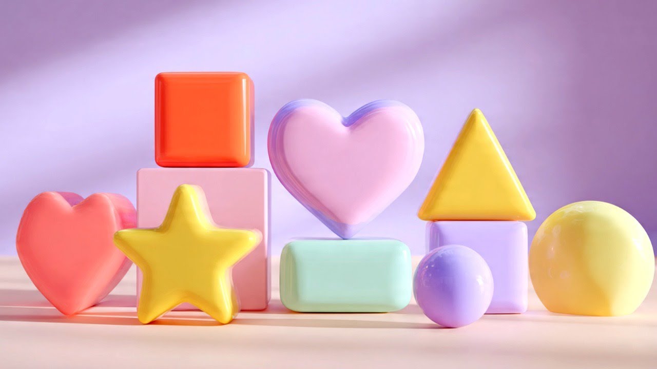 Count Shapes (1–10) Super Slow | Shapes Song for Toddlers & Preschool