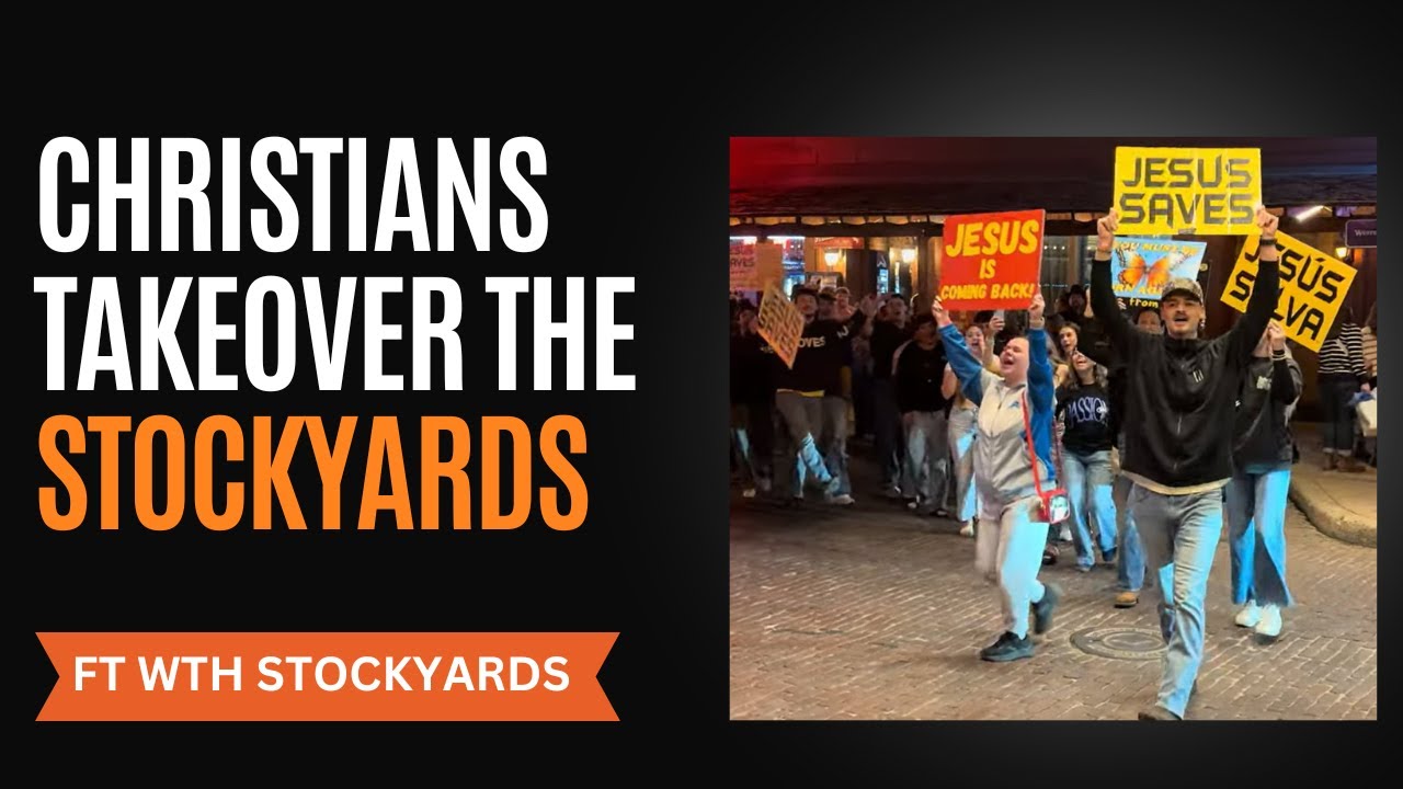 Christians Take Over Fort Worth Stockyards- Saturday Night Evangelism