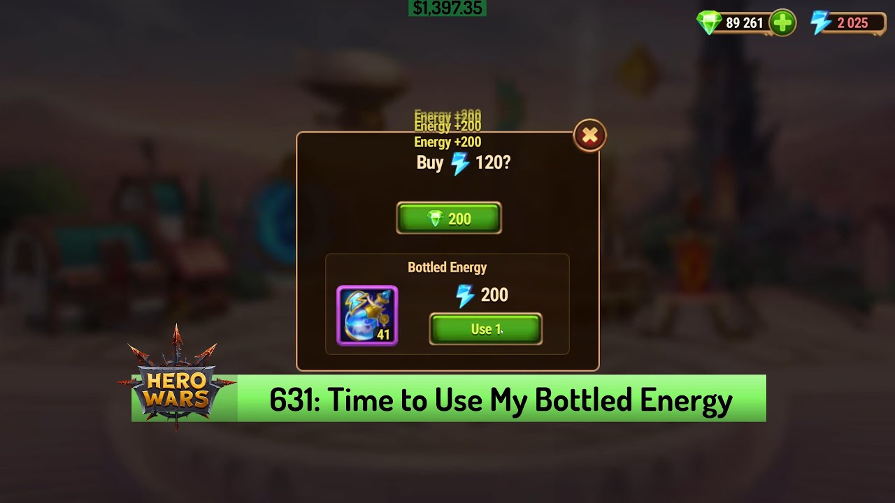 Let's Play Hero Wars 631: Using Most of My Bottled Energy to Finish Foundations of Power Quest
