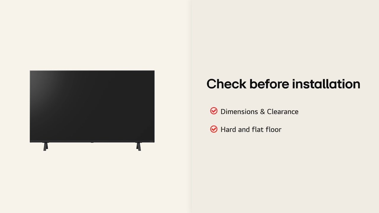 LG 4K UHD TV : Installation Guide &ndash; UHD 50 55 65 &ndash; Side Type