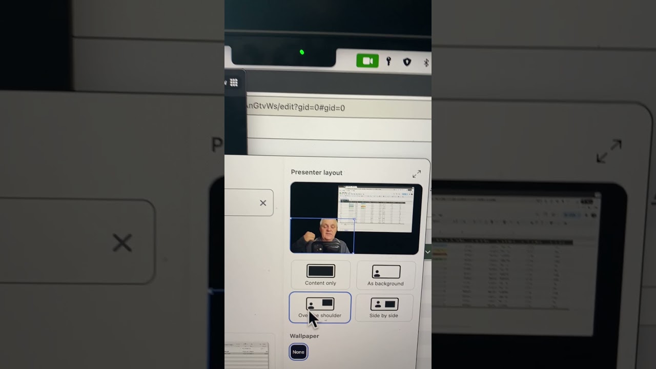 Zoom screen sharing options