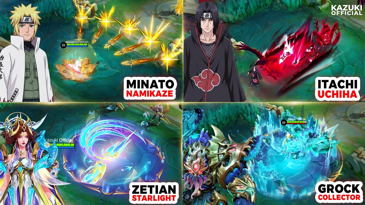 NARUTO 2.0 SKINS ARE HERE! GUSION MINATO, JULIAN ITACHI & MORE