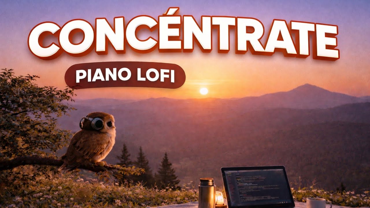 Concéntrate 🦉 | Música Relajante de Piano para Estudiar, Trabajar y Leer | Owlnight Focused Beats