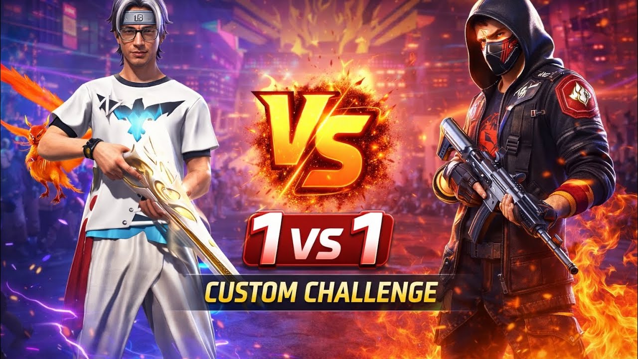 1 VS 1 Custom Challenge 💥 | Headshot Only Battle