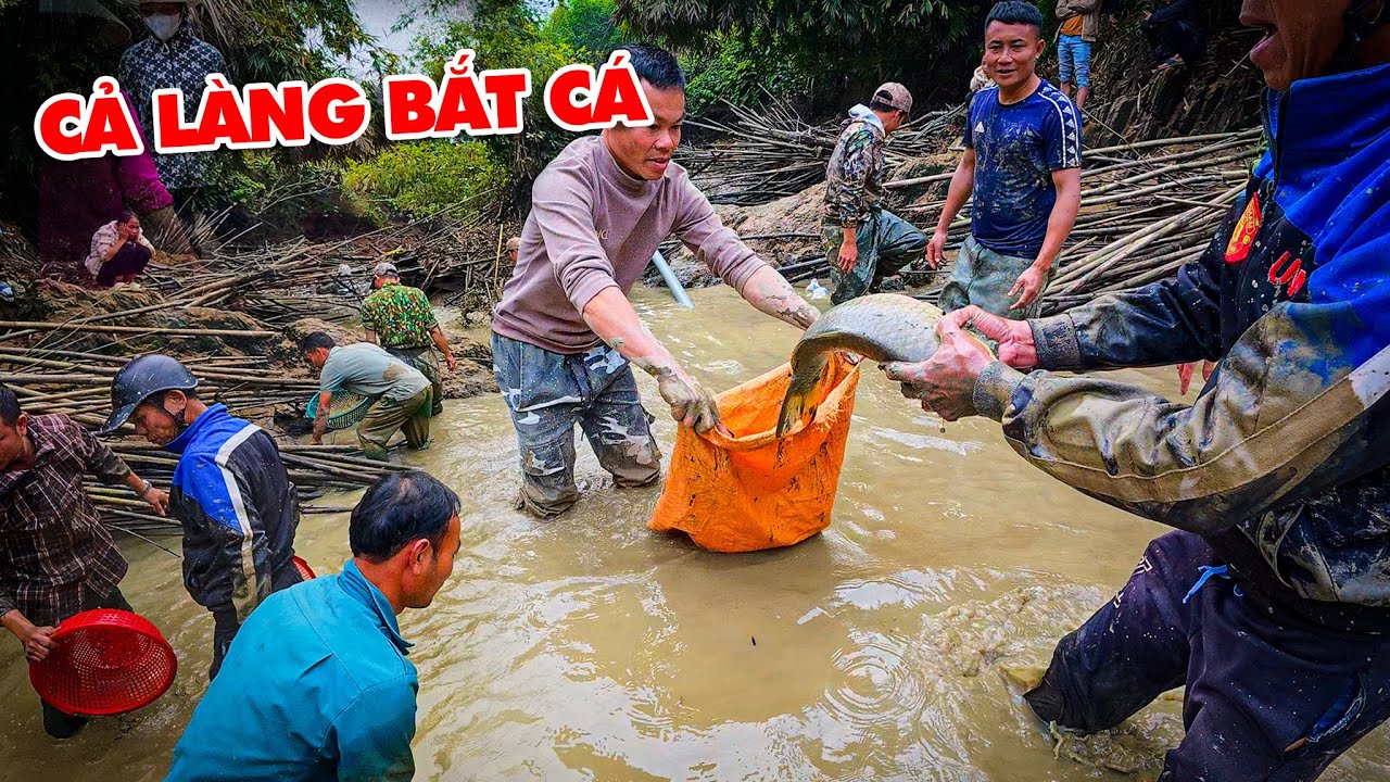 CÙNG BÀ CON DÂN LÀNG TẬP TRUNG BẮT CÁ - PHẦN CUỐI