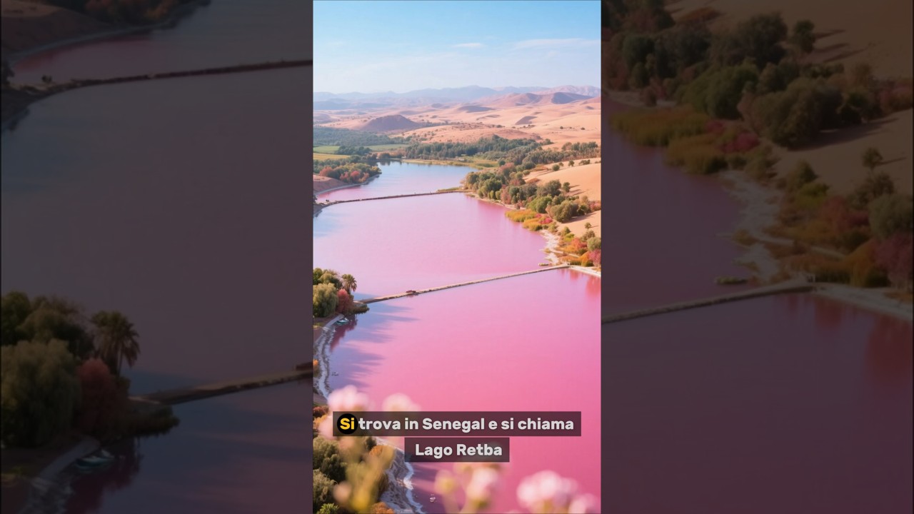 🌸 Il Lago Rosa del Senegal 😱 #shorts