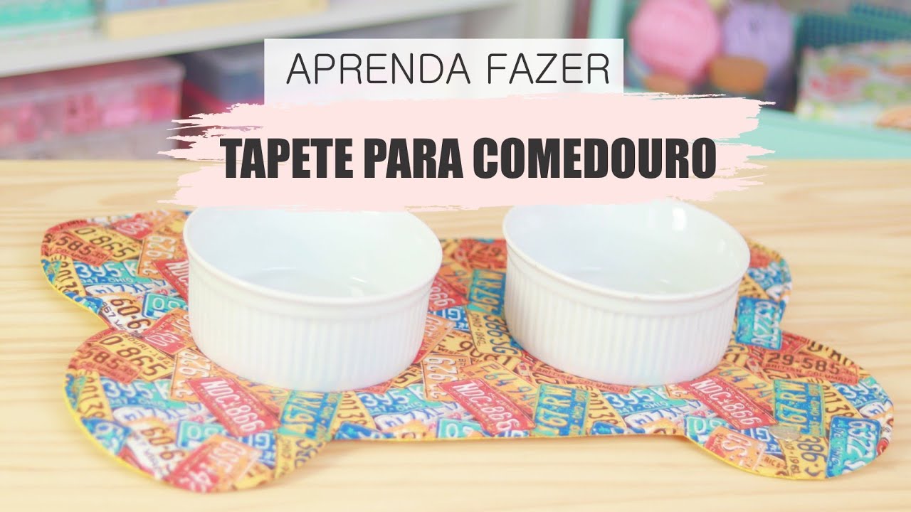 Tutorial| Diy| TAPETE para comedouro PET. Faça e venda!