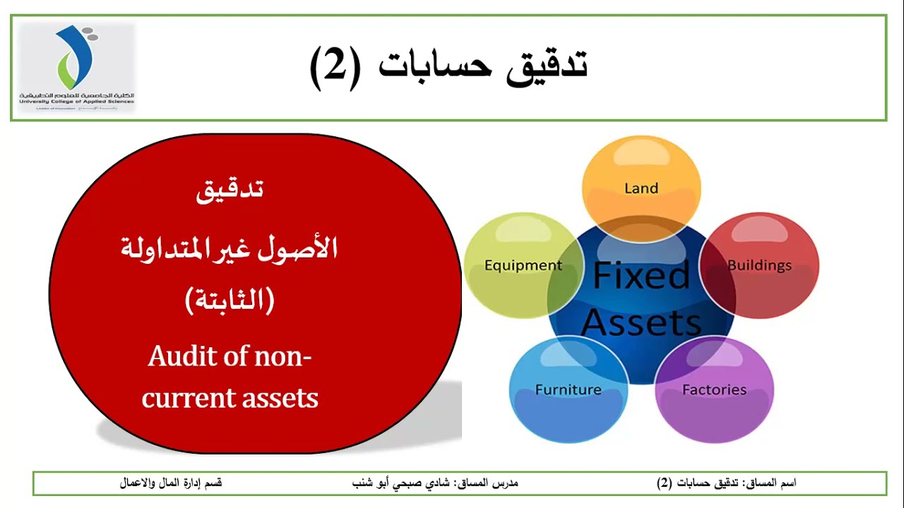 تدقيق الاصول الثابتة (تدقيق الاصول غير المتداولة)