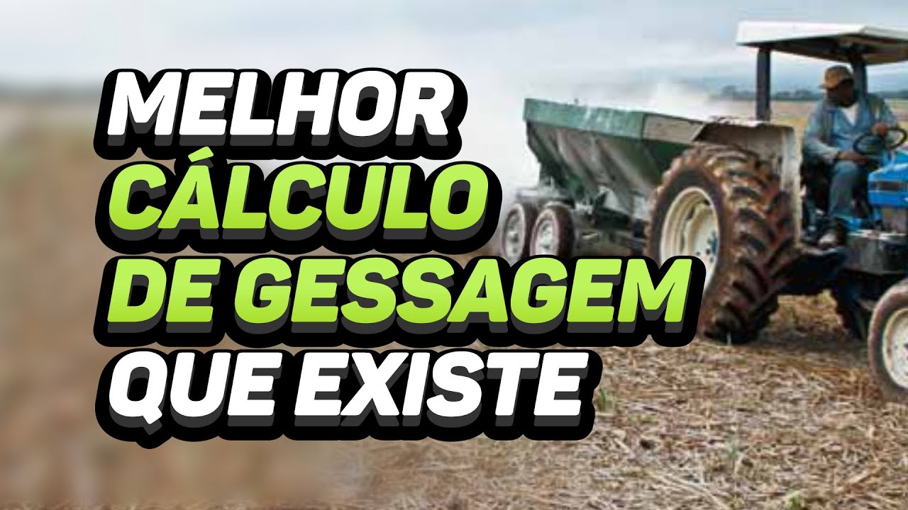 MELHOR CÁLCULO DE GESSAGEM QUE EXISTE