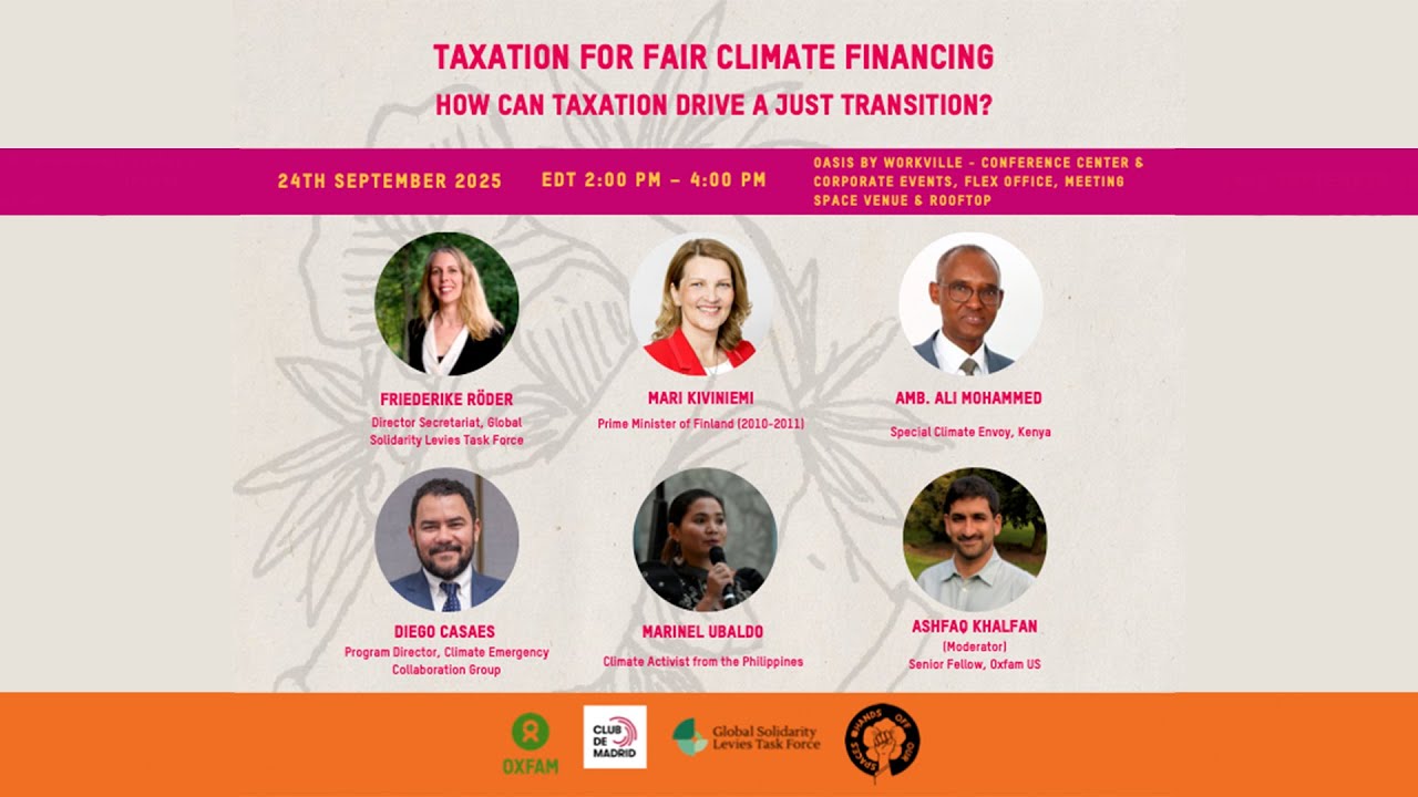 Taxation for Fair Climate Financing