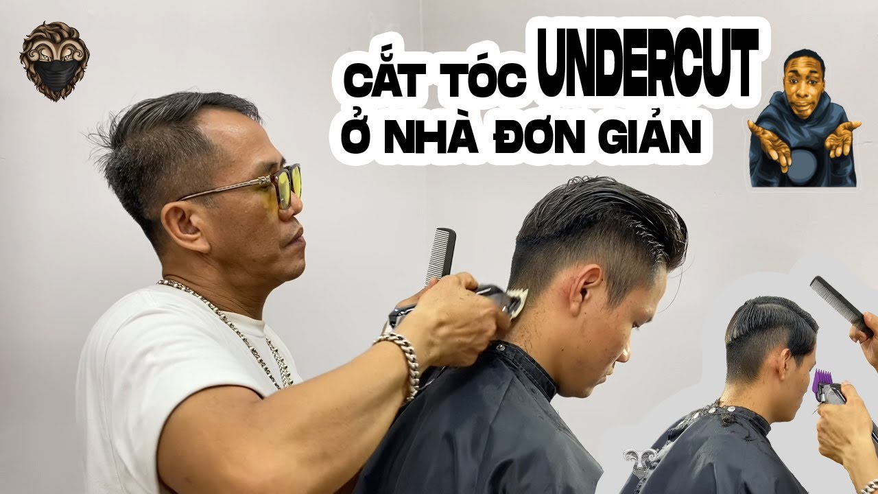 Undercut | Hướng dẫn gia đình cắt tóc UNDERCUT đơn giản ở nhà | Vũ Trí Academy