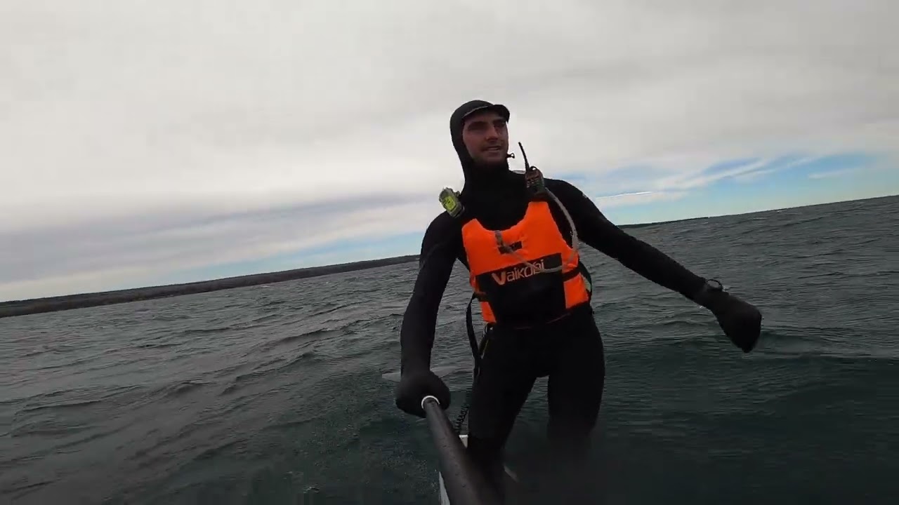 Longest DW SUP yet - 27 miles on Lake Superior
