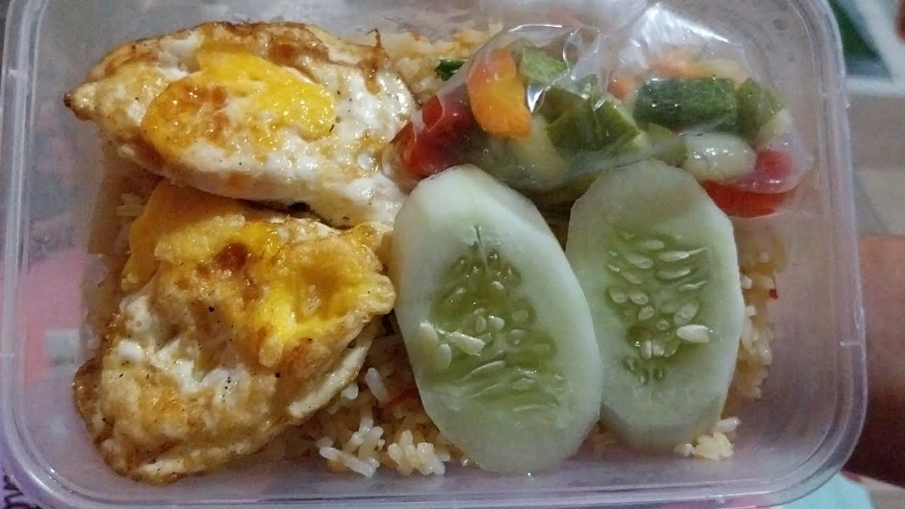 NASI GORENG KAMPUNG SEDERHANA SAJA ALHAMDULILLAH BUAT BEKAL MAKAN SIANG#cooking #dailyvlog 