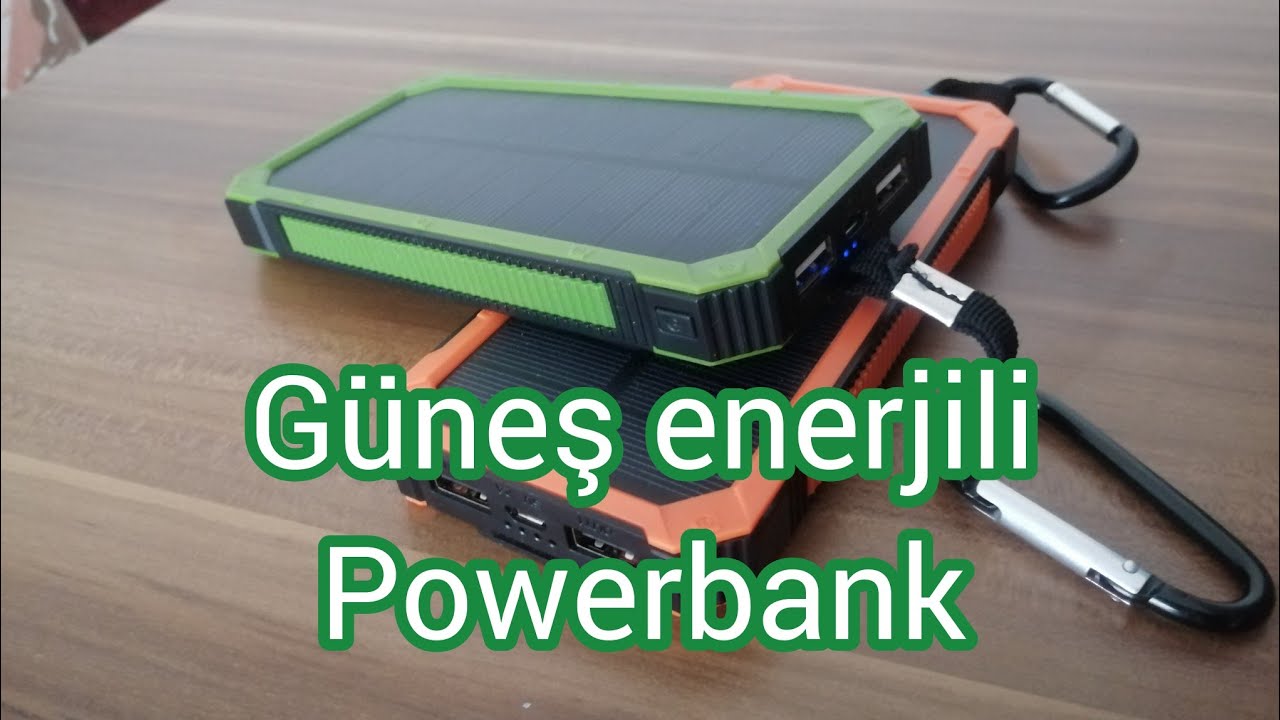 Güneş enerjili powerbank