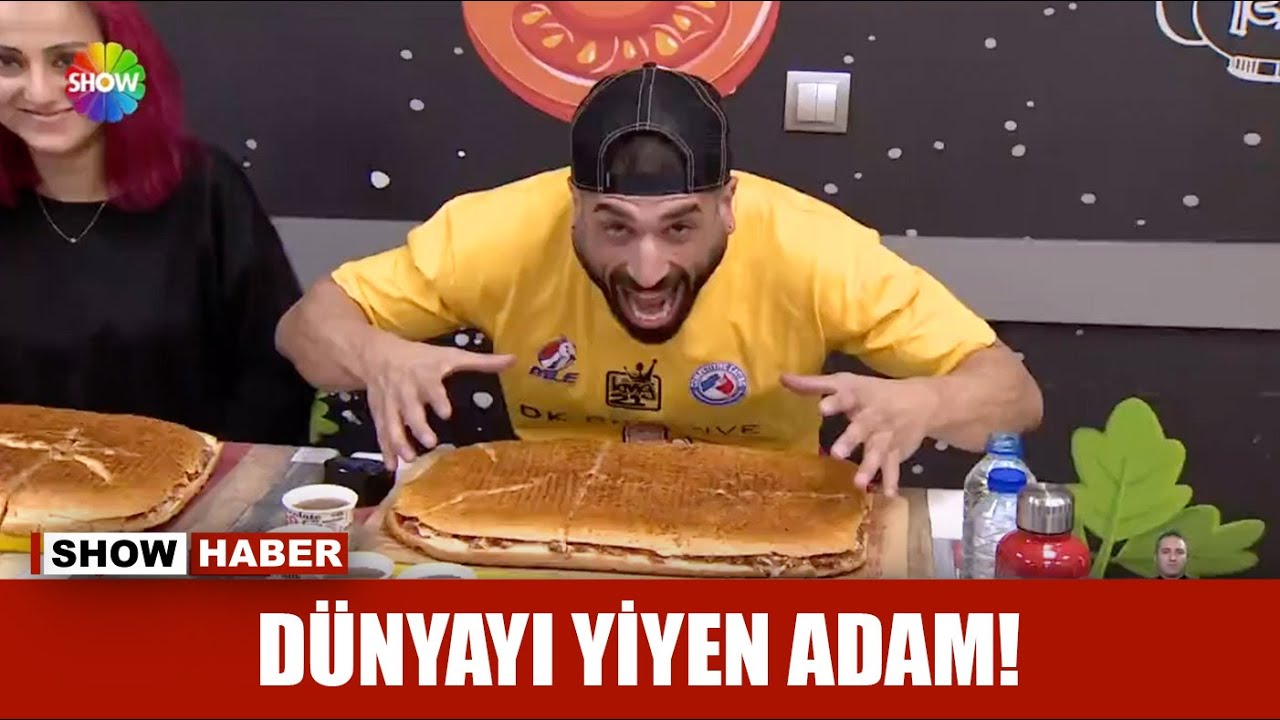 3 buçuk kiloluk tostu yemedi, yuttu