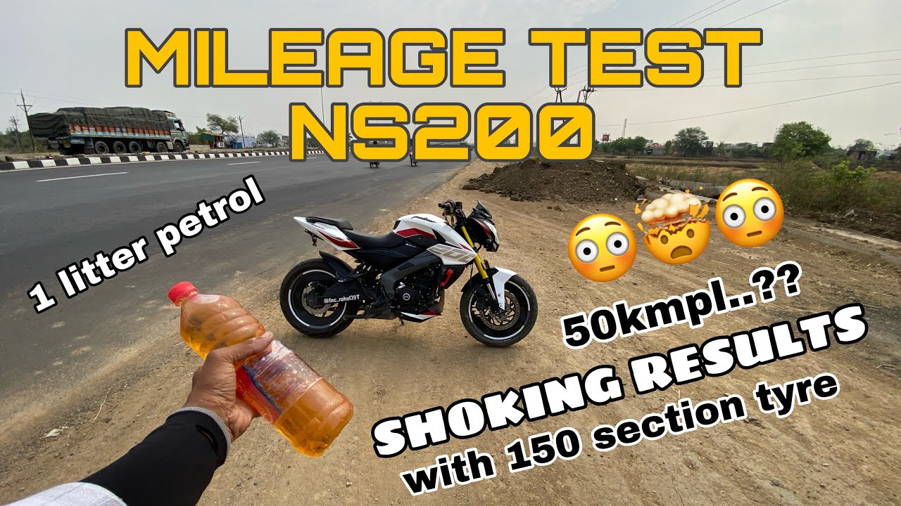 NS200 Mileage Test - इतनी माइलेज उम्मीद नहीं थी! | Real Road Test | Bajaj Pulsar NS 200 #ns200