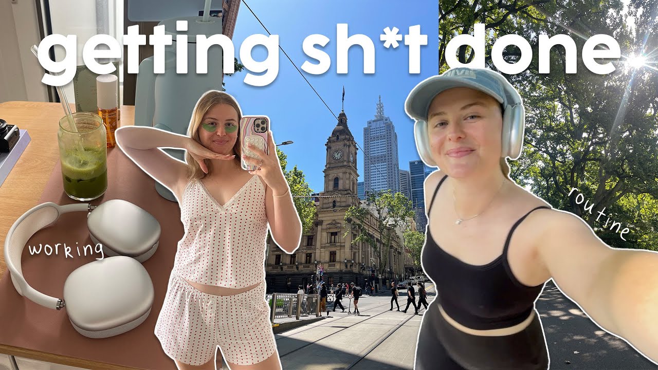 a productive-ish and *realistic* week as a freelancer living in melbourne (1 hr vlog)