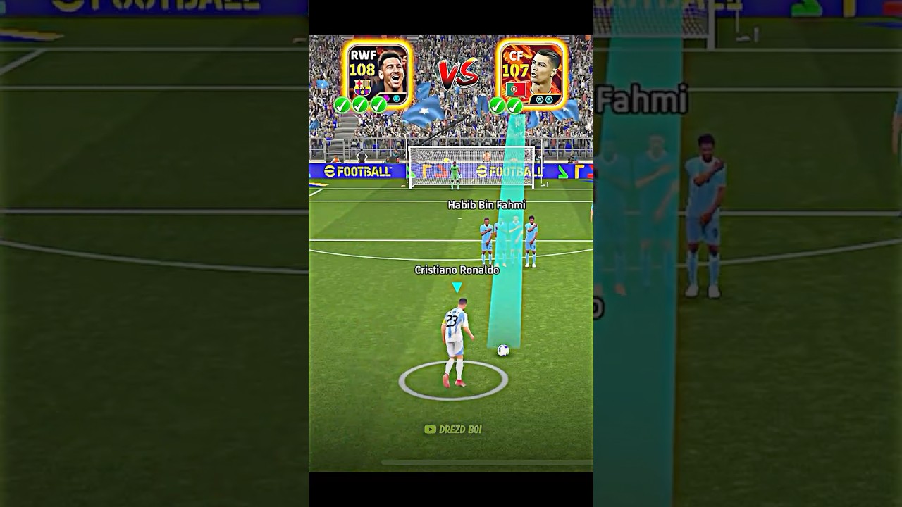 [BigTime] C. Ronaldo vs Messi | Phenomenal Finish + Bullet Heading vs Blitz Curler🥶🔥 #efootball