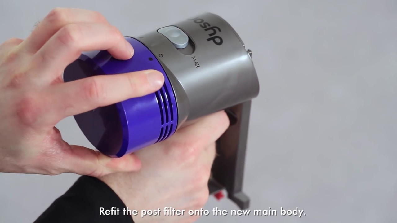 dyson v8 sostituzione corpo motore