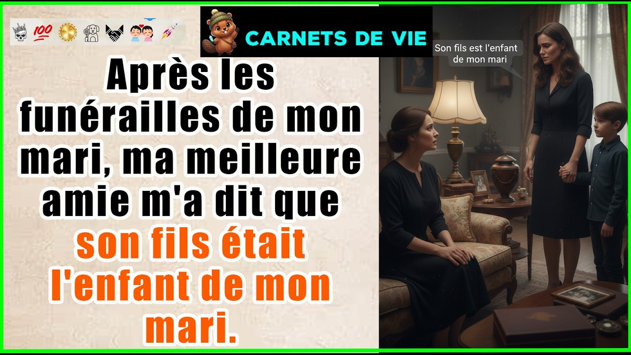 Après les funérailles de mon mari, ma meilleure amie m'a dit que son fils était l'enfant de mon mari