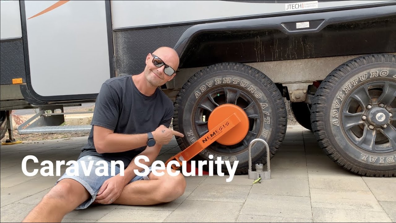 CARAVAN SECURITY: NEMESIS WHEEL LOCK, KOVIX HITCH LOCK & GPS TRACKER