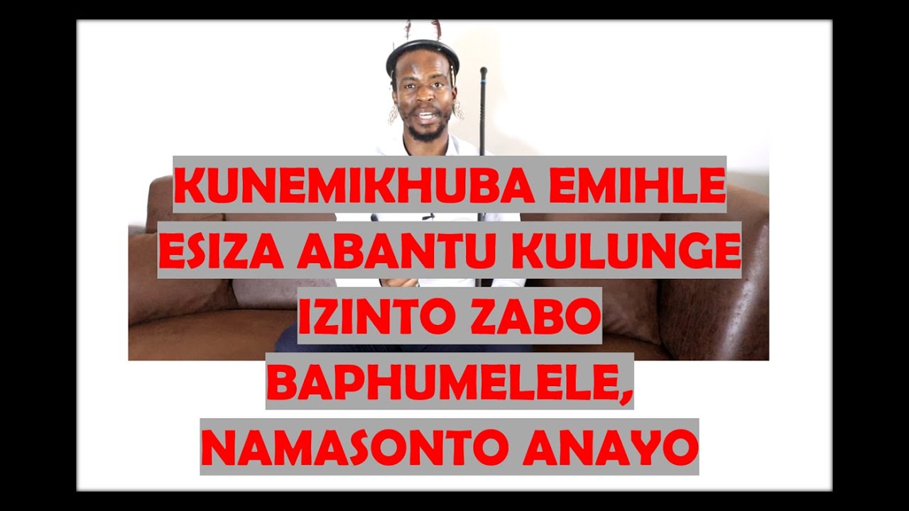 Kunemkhuba ebalulekile kubantu ebasizayo | Amasonto nawo anemkhuba awayeke ukugxeka abantu