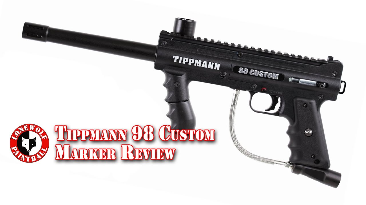 Tippmann 98 Custom Paintball Marker Review Unboxing Lone Wolf Paintball Michigan