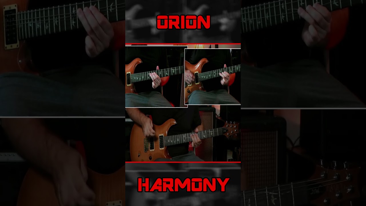 Orion's BEAUTIFUL 3 Part Guitar Harmony (Metallica)