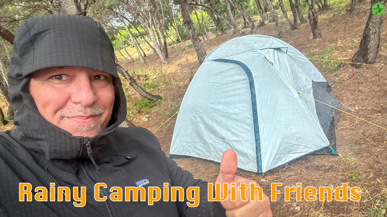 Rainy - Windy camping with Friends Malta
