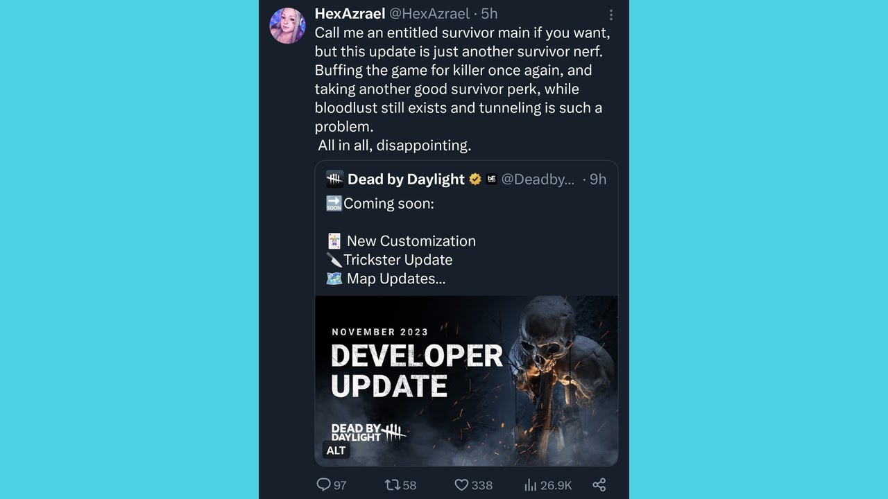 DBD Twitter: Made For This Nerf Causes Outrage