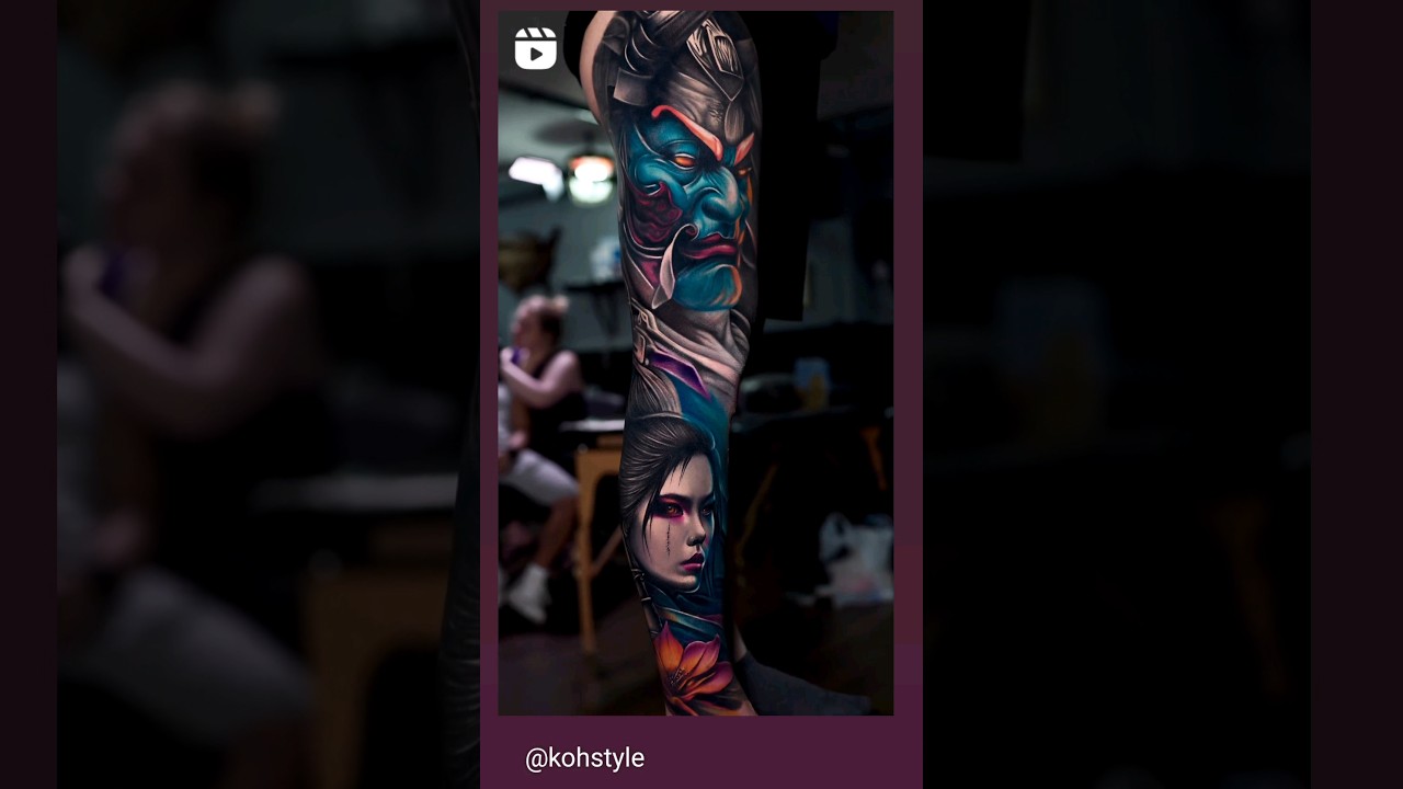 Awesome 😍 #samurai #japanese style #tattoo by artist: @kohstyle #skinart #tattooculture #tattoos