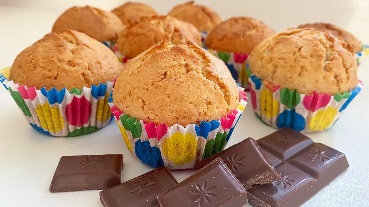 Waniliowe MUFFINKI z czekoladą - HIT internetu!