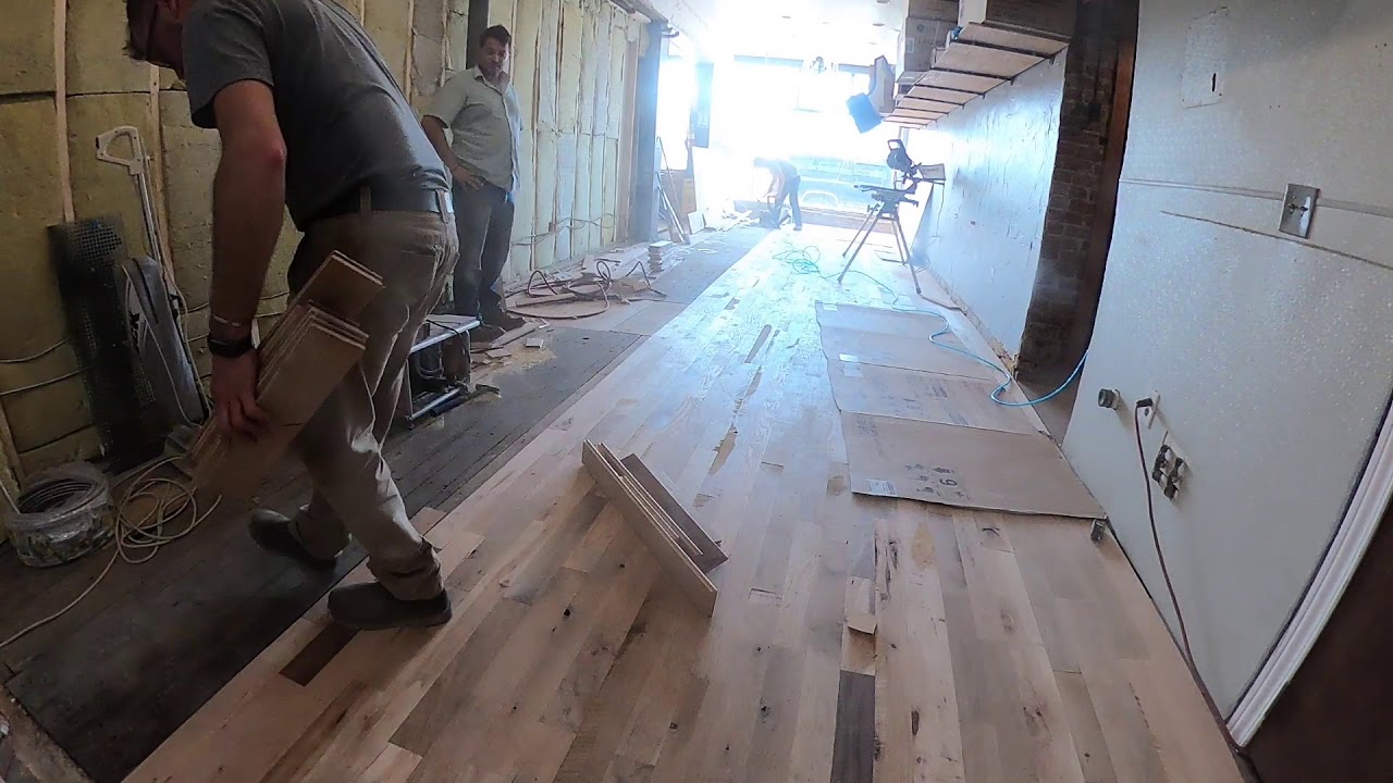 Timelapse Installing a New Hardwood Floor DIY