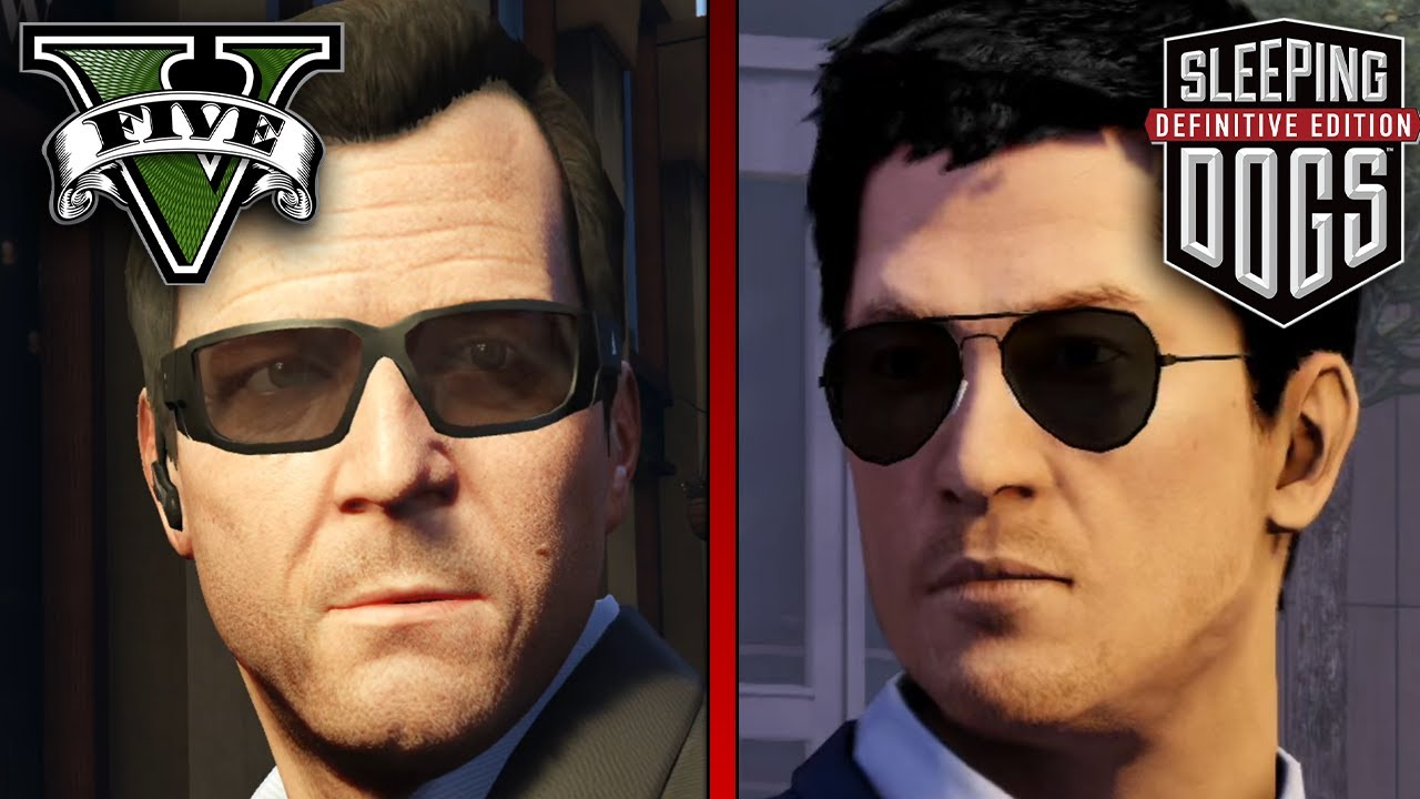 CRAZY DETAILS! | GTA5 vs. SLEEPING DOGS Definitive Edition