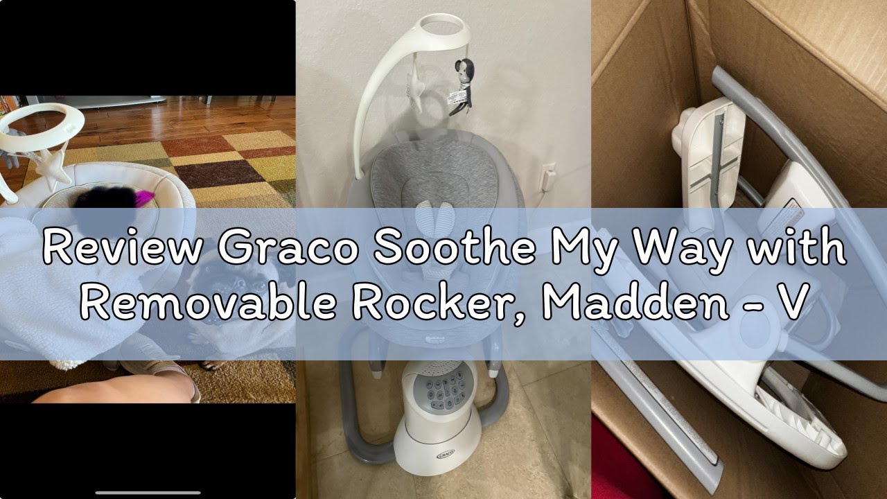 Review Graco Soothe My Way with Removable Rocker, Madden - Versatile Baby Swing & Portable Rocker