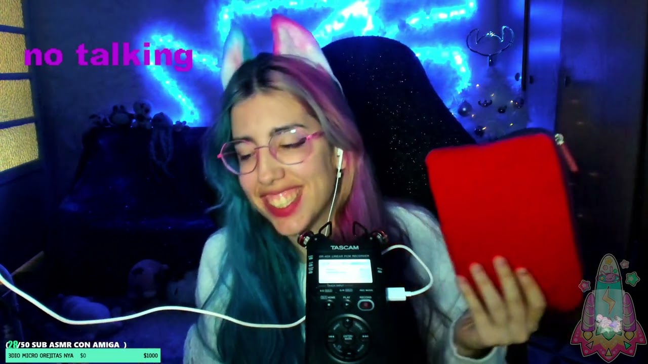 ASMR ECO NO TALKING , recupera las cosquillas , super relajante / TASCAM /chyo catgirl purring