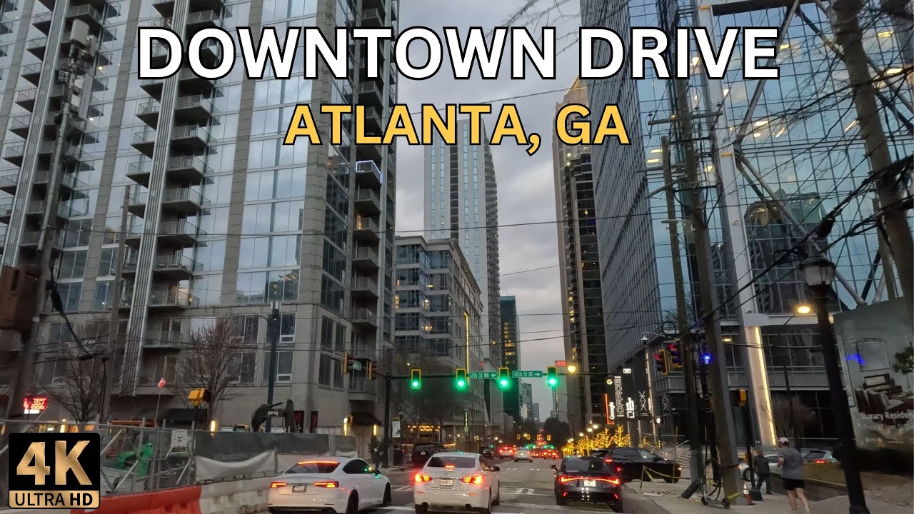 Atlanta 4K - Downtown Drive