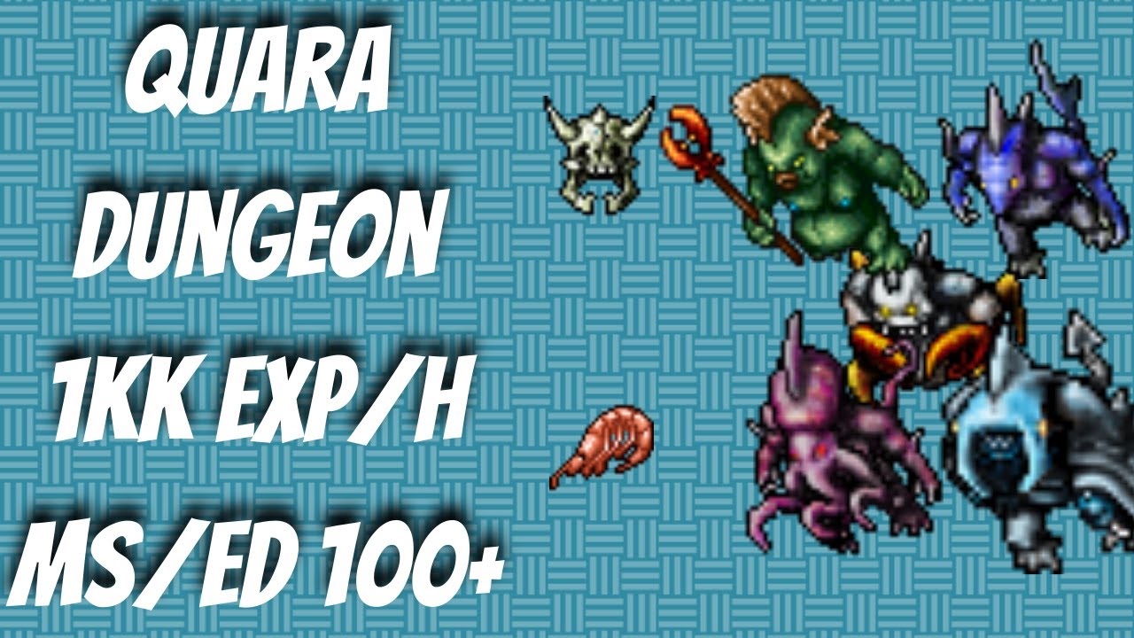 TIBIA CAÇADAS - ED/MS - [QUARA DUNGEON- 100+] - 1KK EXP/H