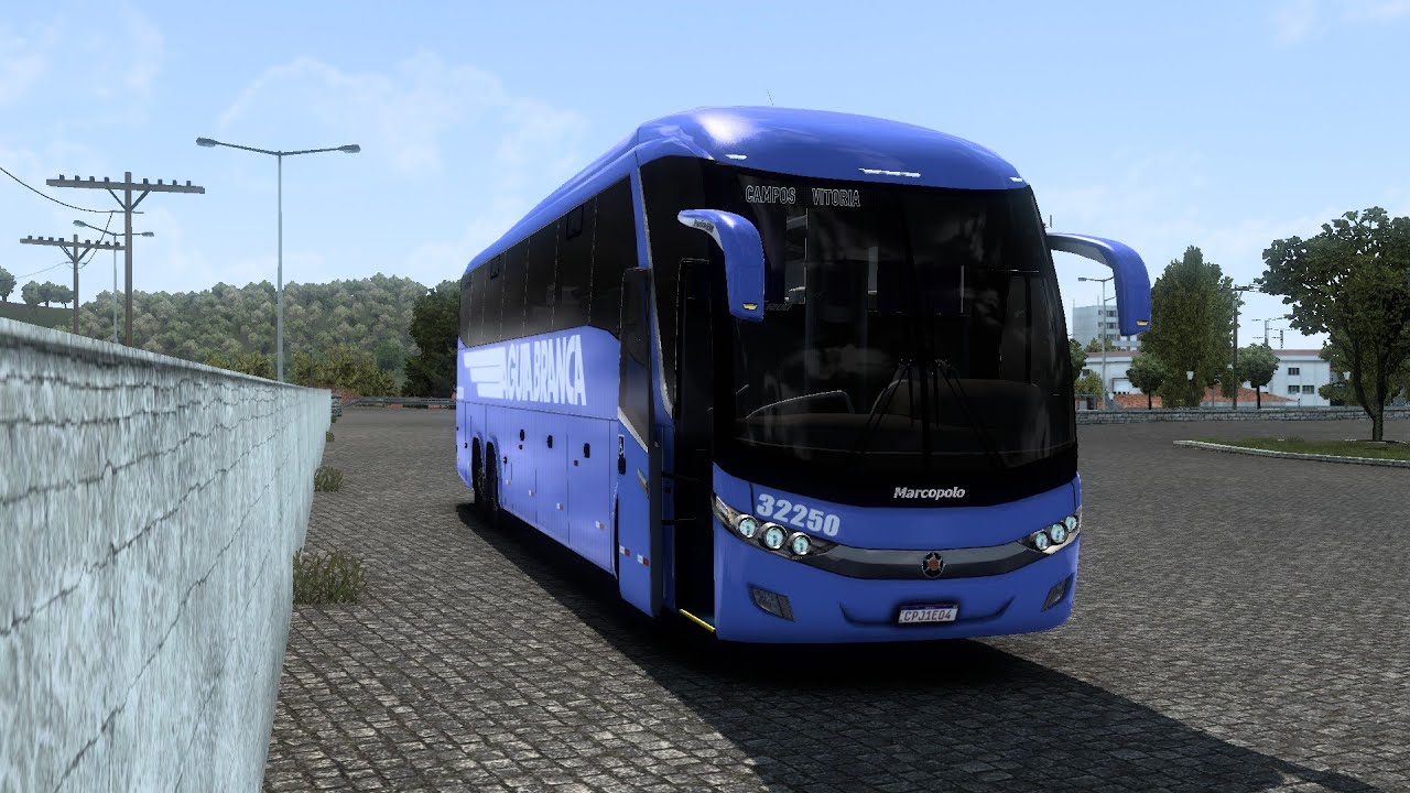 ETS2 - Mapa EAA - De Campos para Vitoria - Viação Águia Branca - G7 1200 O500RSD