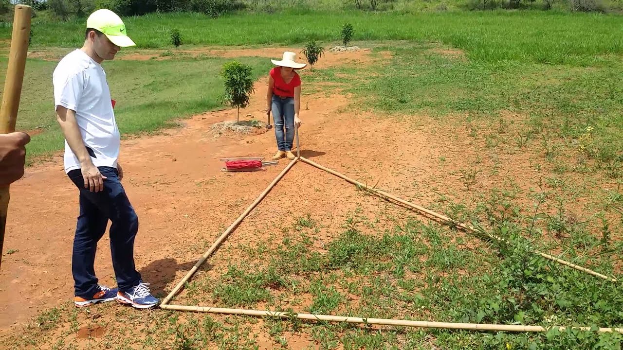 Fruticultura - Plantio de Mudas - Esquadrejamento e Alinhamento de Covas