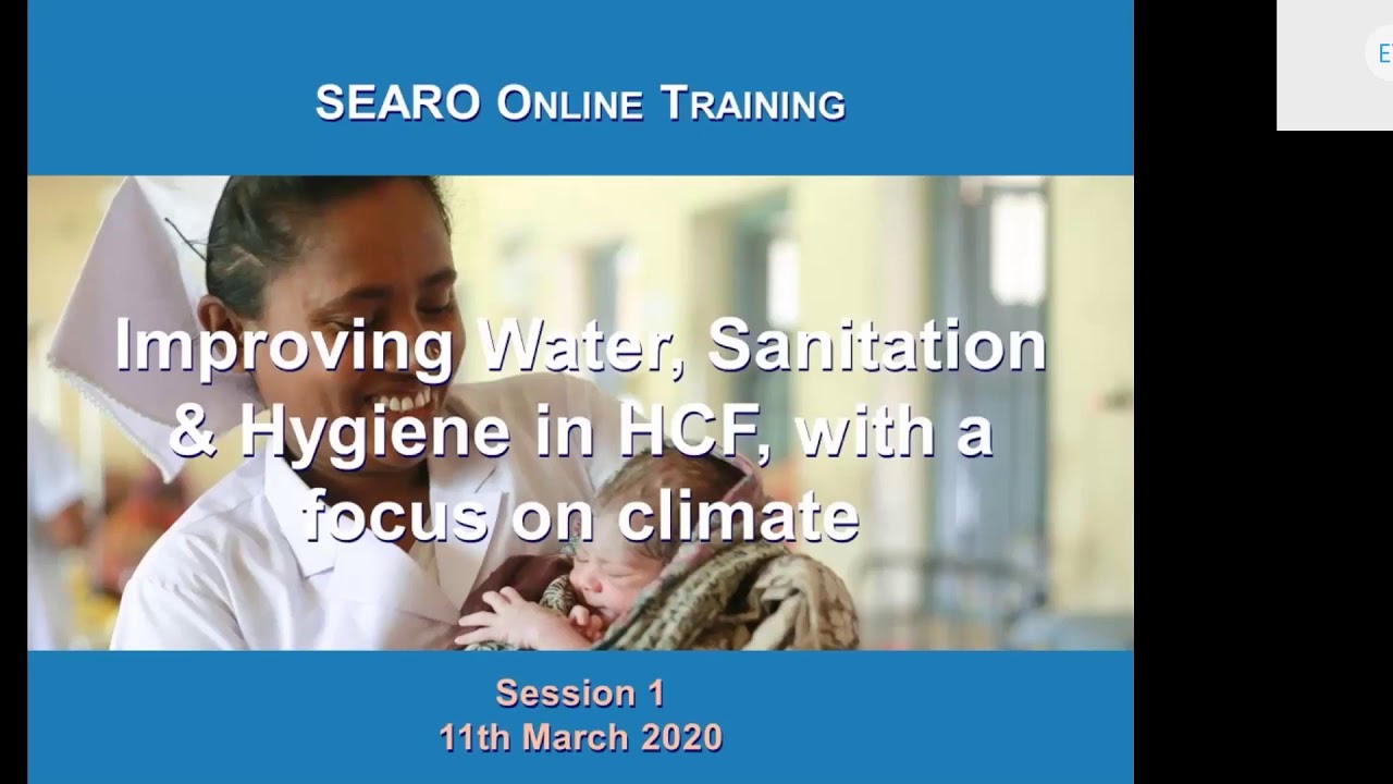 Overview of WASH in HCF and climate-resilient health care facilities