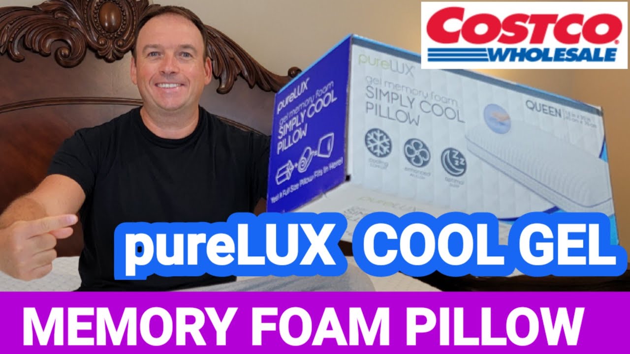 PureLUX Simply Cool Gel Memory Foam Pillow Costco