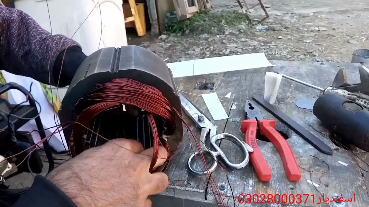 5500 Watt generator Dynamo winding connection with diagram in poshto