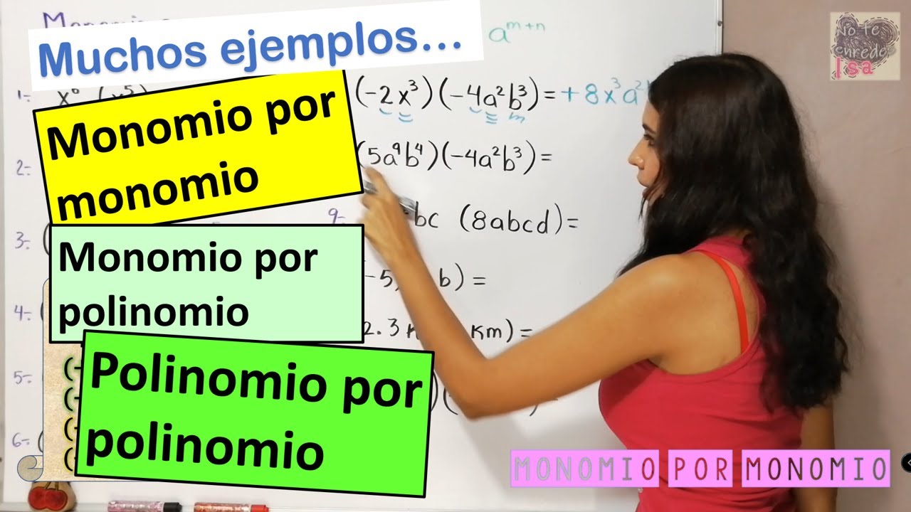 Multiplicación de POLINOMIOS - multiplicación de MONOMIOS